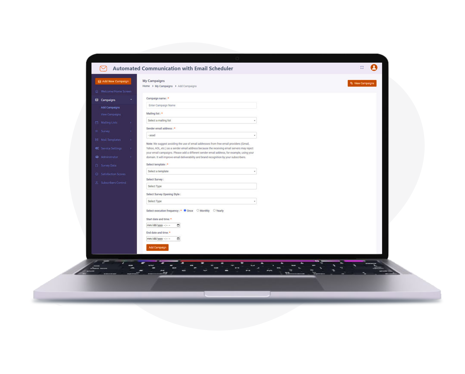 Automated Communication with Email Scheduler
